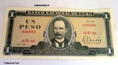 Banconota. Cuba Un Peso